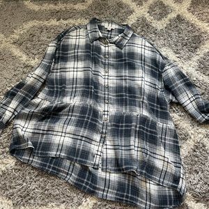 American Eagle Baby Doll Plaid